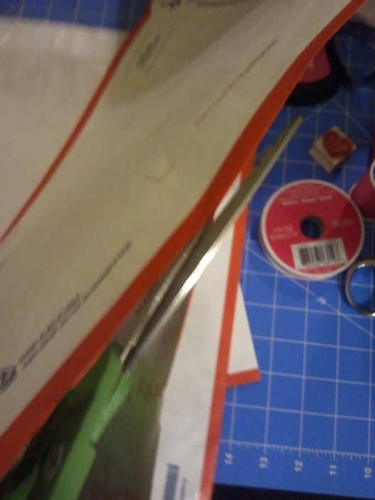 Upcycling - Recycling Postal Mailers into Valentine's Day Heart Pockets